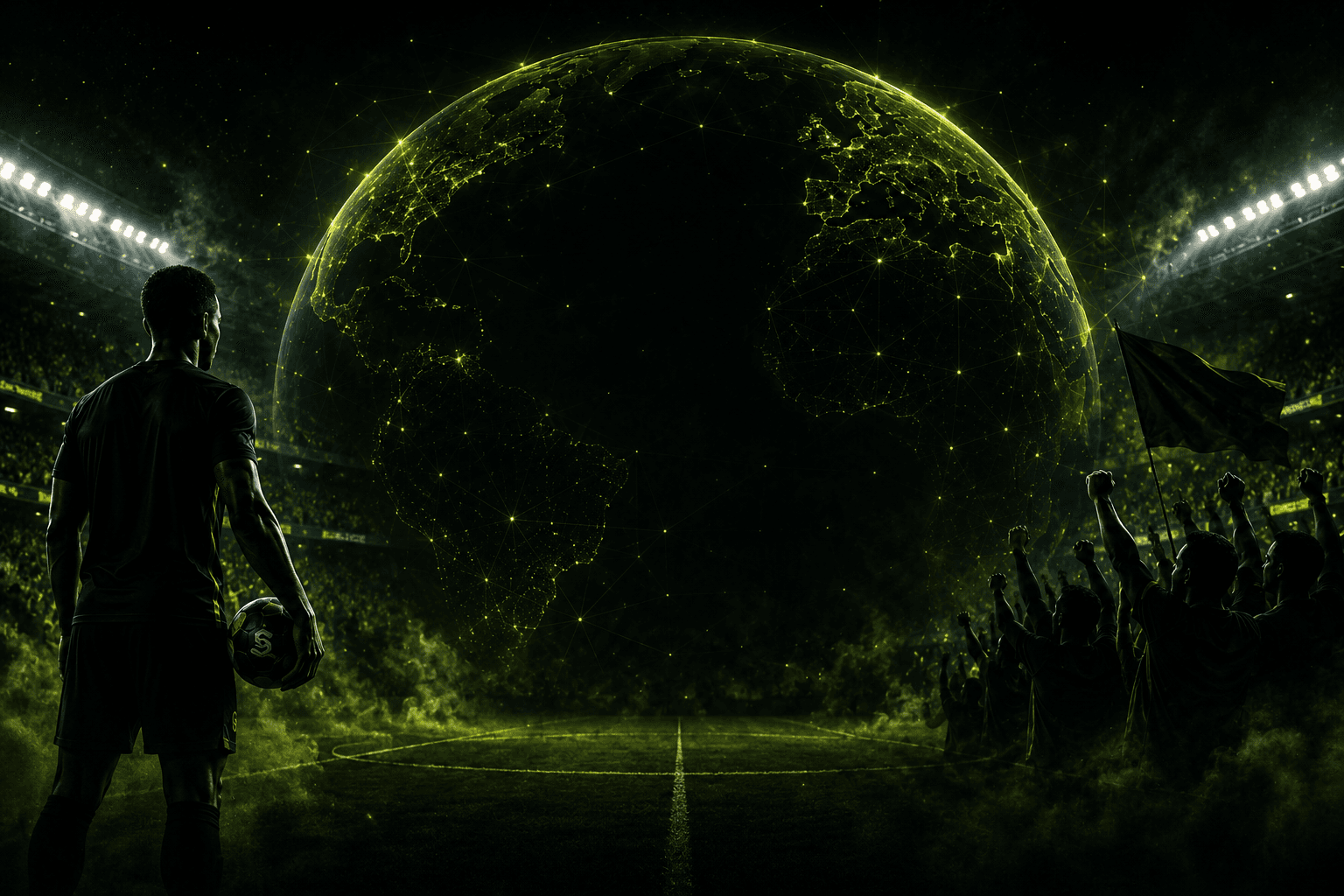 A global football community gathered beneath the connected SoccaR world